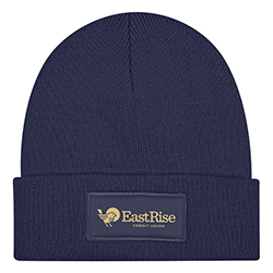 PATCH KNIT CUFFED BEANIE